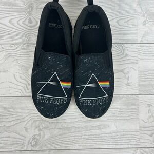Pink Floyd Slip-On Shoes Size 7 Black Canvas Casual Sneakers Men's or women's